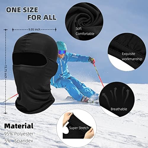 גרב פנים מסכות סקי מסכה: 6 חבילה מלא פנים כיסוי אופנוע חיצוני מגן צעיף פו שיאסטי מסכת עבור גברים נשים