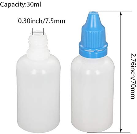 בטומשין 50 יחידות 30 מ ל פלסטיק סחיט העין נוזל טפטפת בקבוקים דק פה עם מעבדה מגיב בקבוק נוזל
