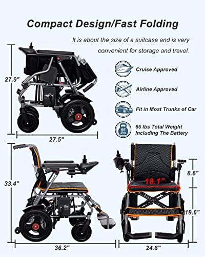 כסאות גלגלים חשמליים למבוגרים מתקפל קל משקל, כסא גלגלים ממונע קומפקטי, כסא גלגלים נייד לקשישים, סילה