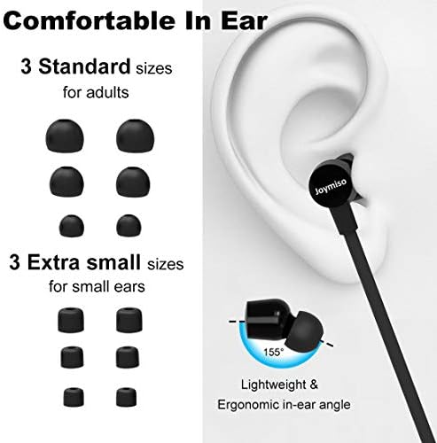 ג'וימיסו סבך אוזניים חופשיות לילדים נשים אוזניים קטנות עם מקרה, קל משקל באוזניות אוזניים, ניצני אוזניים