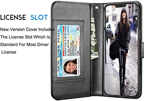 טקקו ארנק מקרה לאייפון 12 פרו מקס 2020 יוקרה מזהה מזומנים אשראי כרטיס חריצים מחזיק נשיאת פאוץ פוליו להעיף
