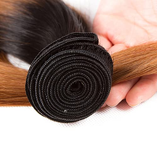 אומברה ברזילאי ישר שיער 3 חבילות 14 16 18 אינץ 1 ב30 ישר שיער טבעי חבילות 8 לא מעובד בתולה לנשים שחורות ישר