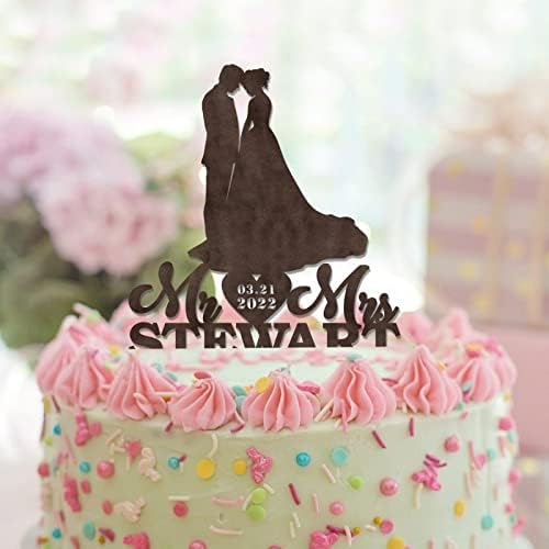 מעורבות עוגת חתונה טופר חום עץ כפרי לזוגות למסיבת אירוסין לחתונה מעדיפה מתנות אירוסין