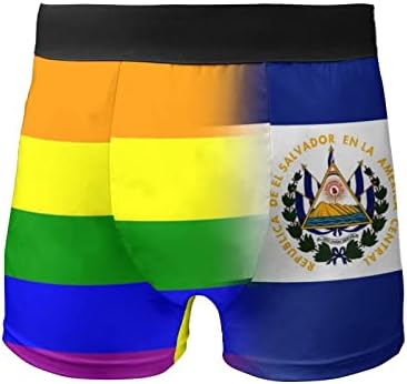 להטב גאווה אל סלבדור דגל גברים של בוקסר רך תחתוני גזעי חבילה קצר תחתונים