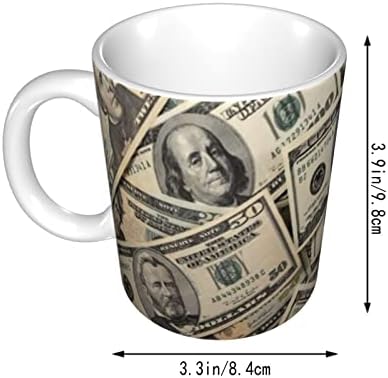 קרמיקה קפה ספל ארהב כסף דולרים חם קקאו תה מצחיק קרמיקה כוס עם ידית עבור משרד בית חידוש מתנת יום הולדת גברים