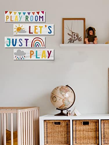 עיצוב קיר חדר המשחקים לילדים, 4 חתיכות עיצוב חדר ילדים, דפוסי קשת חמודים ומהנים מושלמים לקישוט חדרי ילדים,