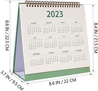 Nuobesty 2023-2024 לוח שנה שולחן עבודה, לוח שנה חודשי עומד הפוך יומי מתכנן מתכנן מתכנן מארגן לקישוטים