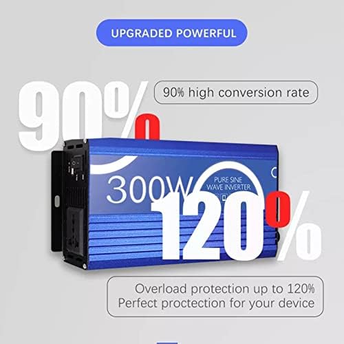 300 וואט כוח מהפך שיא POWER 600 WATT 9 הגנות בטוחות מהפך 12V/24V עד 110V/220V 1 Outlet AC 1 יציאת USB
