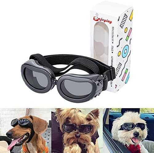 נהנה משקפי שמש של כלבים כלבי זן קטנים משקפי UV הגנה על עיניים ללבוש משקפי חיות מחמד אטומים לרוח