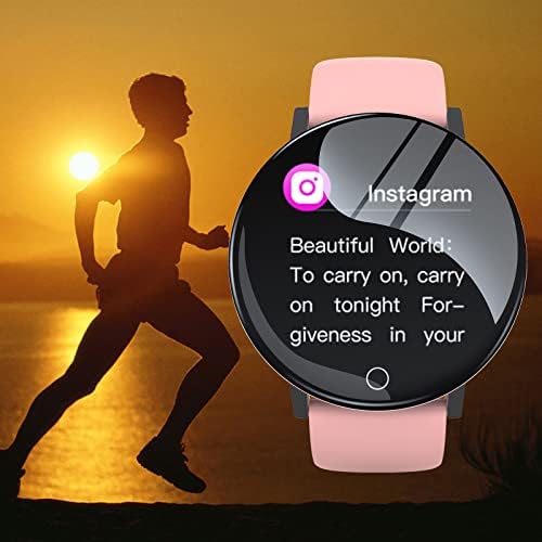 שעון חכם עבור iOS Android, שעוני ספורט חכם אופנה מעצבים דקים שעונים אטומים למים עם חמצן בדם, צג דופק, לחץ דם,