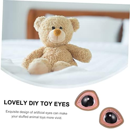 צעצועים 20 יחידים צעצועים מצוירים אביזרי ריסה מצוירים צעצועים צעצועים בובה בטיחות עיני בובה מלאכה עיניים בטיחות