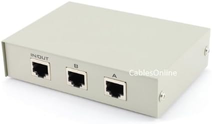 CableSonline קומפקטי דו כיווני RJ45 Ethernet Networg Network Buck