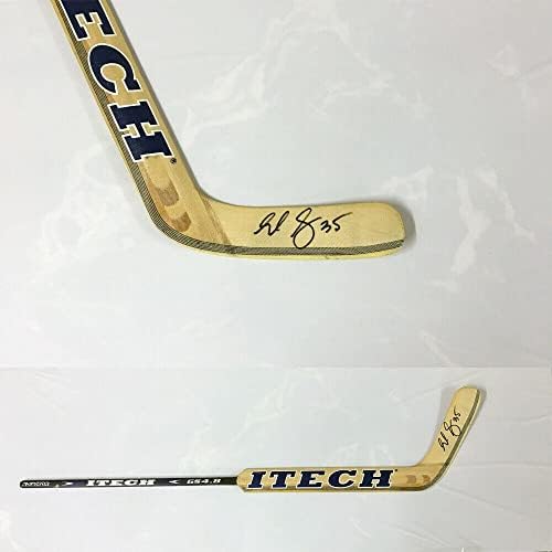 מני פרננדז חתום על Itech Stick - מינסוטה פראי - מקלות NHL עם חתימה