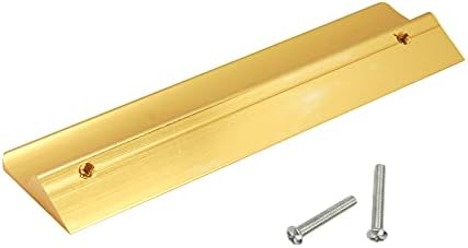 Semetall 4.7 אינץ 'משיכות זהב, סגסוגת אלומיניום ידיות ארון מודרניות לדלת שידה ריהוט עם ברגים, מרחק חור 3.8, חבילה