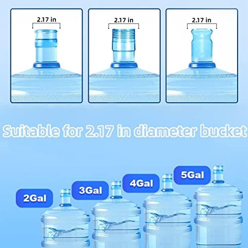 מתקן מים לבקבוק 5 ליטר 5 חבילה 5 כובעי בקבוק מים ליטר סיליקון כובע החלפה לשימוש חוזר 5 ליטר