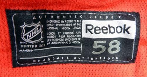 משחק ריינג'רס בניו יורק השתמשו באדום תרגול ג'רזי ריבוק NHL 58 DP31324 - משחק משומש גופיות NHL