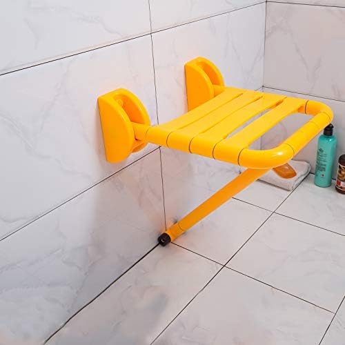 שרפרף רכוב על קיר אמבטיה, שרפרף מתקפל מקורה, כיסא מקלחת, כיסא מתקפל, שרפרף מתקפל, מתאים להזדמנויות רבות,