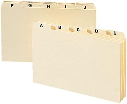 מדריך כרטיסי סמיד, כרטיסייה רגילה בגזרה 1/5, 8 אינץ 'על 5 אינץ', מנילה, 25 לסט