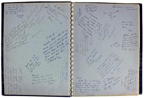 ינקיס מיקי מנטל עם איחולים טובים חתם על ספר השנה של תיכון 1951 ג' יי. אס. איי - מגזינים עם חתימות של ליגת הבייסבול