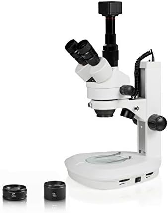 מיקרוסקופ סטריאו זום טרינוקולרי של חזון מדעי לעומת-2-פז-5-אן, טווח זום של 0.7 איקס-4.5 איקס, טווח הגדלה של 3.5