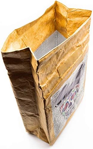 דה לוס מוסטוס-שקית אוכל ארט קראפט נייר טיבק לשימוש חוזר ומבודד - 8 שעות חמות או קרות