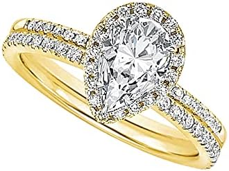 טבעות לנשים 2023 מתנות ליום הולדת אוהבים טבעת אופנה טיפת יהלום גילוף מים בצורת יהלום מלא