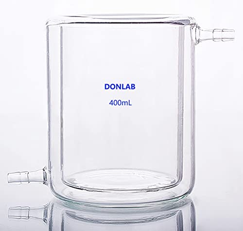 כוס זכוכית 020 ליטר 20000 מיליליטר / 20 ליטר כוס עם מעיל תחתון שטוח שכבה כפולה כוס תגובת מעבדה