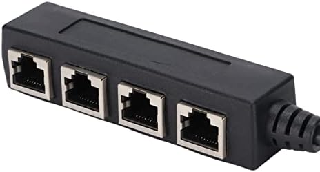 מתאם מפצל Zhiyavex RJ45, 1 עד 4 העברה חלקה מתאם כבל רשת חיבור מעולה, מתאם Ethernet של לוח PCB לכל