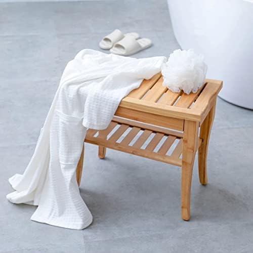 Gaoxin במבוק רע Hocker נגד החלקה שתי שכבות נשים בהריון אמבטיה ומקלחת מושב בטיחות מושב בטיחות שרפרף