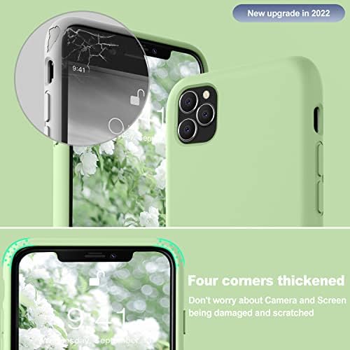 Vooii לאייפון 11 פרו מקסימום, נוזל רך סיליקון רזה גומי גומי מלא מגן על iPhone 11 Pro Max עיצוב כיסוי לאייפון