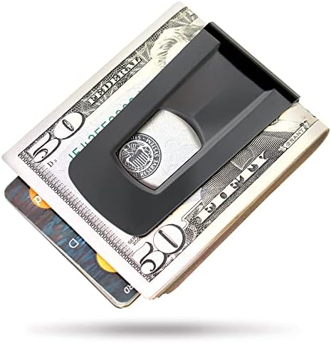 קליפ הכסף הדק-ארנק דק מינימליסטי לגברים-מחזיק כרטיס אשראי בכיס קדמי-ארנקים קטנים לגברים