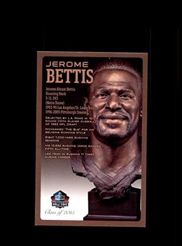 ג'רום Bettis NFL היכל התהילה של תהילה ברונזה חזה לוח גלויה /150 סטילרס