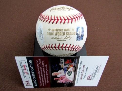 Tony Larussa 3 X WSC כרטיסים של HOF MGR חתום Auto 2004 WS BASEBALL BASEBALL JSA - כדורי חתימה