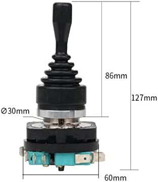 כפתור מתג ההפעלה של Hycyyfc 30 ממ 4no 4NC 4 מתג מתג ג'ויסטיק מיקום Monolever קפיץ החזרת קפיץ מקל