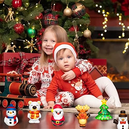 POPTREND 6 חבילות Squishies צעצועים מלהיטים לחג המולד לילדים בנות בנים צעצועים לחג המולד איטי מעטים מפלגת חג מולד