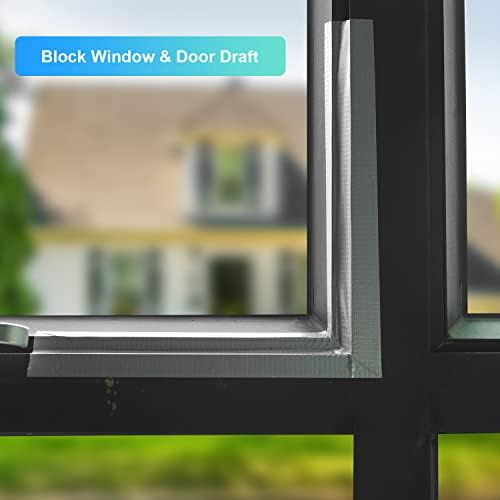 קלטת איטום חלונות, 2 אינץ 'x 32.8ft קלטת איטום עצמית חזקה לדלתות לדלתות וחלונות רצועת איטום אטומה למים