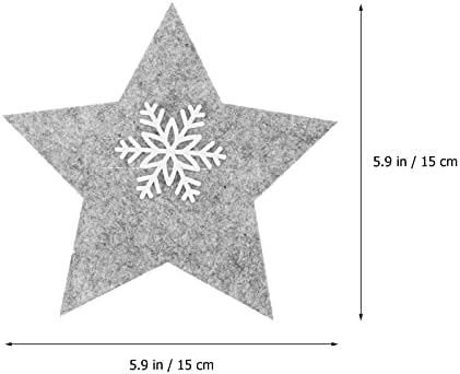 גריי דקור חג המולד סכום שקיות כלי כסף מחזיקי: 8 יחידות כוכב בצורת פתית שלג דפוס סכיני מזלגות כפות אחסון