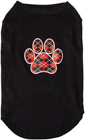 מוצרי חיות מחמד של מיראז 'ארגייל כפה אדום מסך אדום חולצה שחור XL