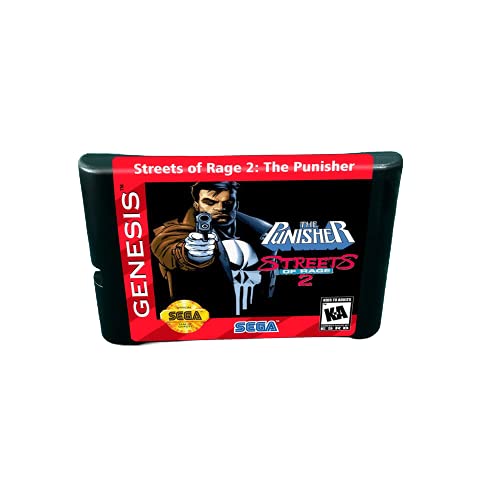 Aditi Punisher ברחובות הזעם 2 - 16 סיביות משחקי MD מחסנית עבור קונסולת Megadrive Genesis