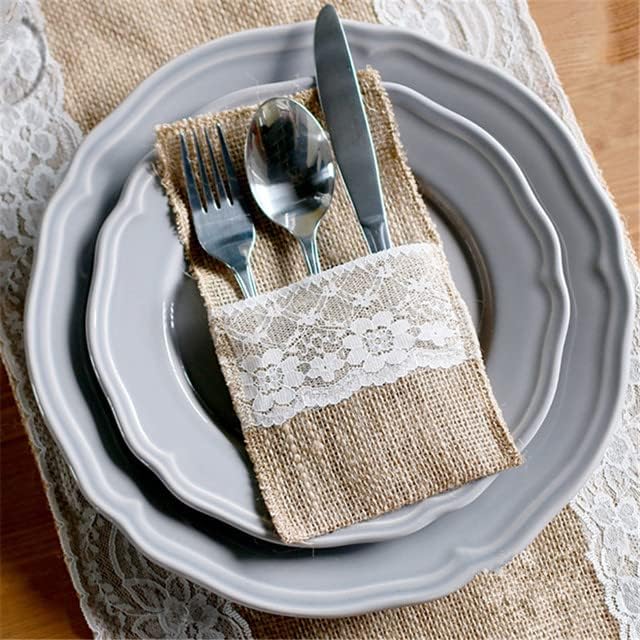 10 יח ' חבילה סכין מזלג אחסון תיק חתונה אוכל מארגני בית מלון פסטיבל ד ' קישוטי יצירתי מתנות שולחן אחסון