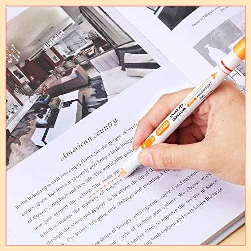 TINLADE 48 PIECES עקומה עקומה עט עט עט קצה כפול עטים עם 8 עקומות שונות עטים נקודה עדינה עטים מעוקלים צבעוניים