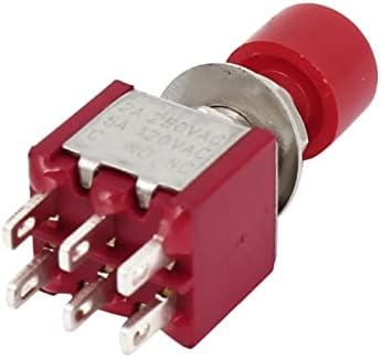 אדום 6 סיכות DPDT ON/on/on Modual Bucht Switch AC 120V 5A 250V 2A