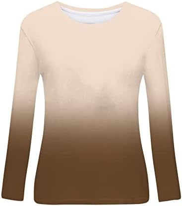 נשים חולצות ארוך שרוול חולצות מקרית חולצות חולצות צוות צוואר טוניקת חולצות קצר שרוול פעיל ללבוש