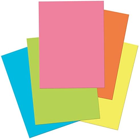 כרית נייר בנייה טרו-ריי, 5 צבעים חמים שונים, 9 x 12, 40 גיליונות, חבילה של 6