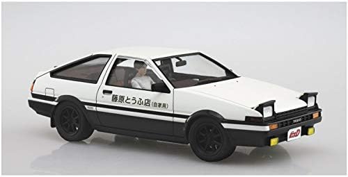 AOSHIMA ראשוני D: FUJIWARA TAKUMI AE86 TRUENO עם איור 1:24 ערכת דגם סולם