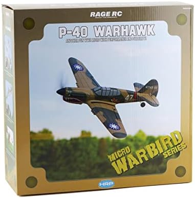 RAGE RC A1305 CURTISS P-40 WARHAWK MICRO RTF מטוס W/PASS