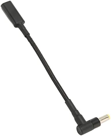 מתאם Honio USB C ל- DC 5.5x2.5 ממ מתאם, סוג C PD מתאם כוח סגסוגת אלומיניום 100W 20V 5A בטוח למחשב נייד