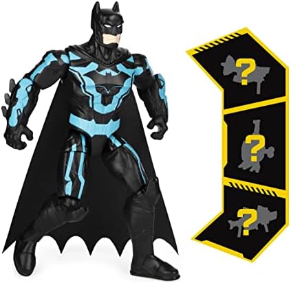 קומיקס באטמן 4-אינץ באטמן החידות פעולה דמויות עם 6 מסתורין אביזרים, ילדים צעצועי בני בני 3 ומעלה