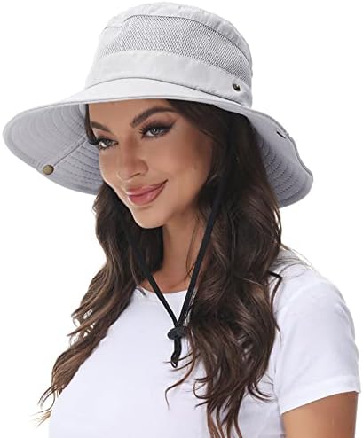 קיץ שמש כובע נשים רחב ברים לנשימה חיצוני טיולים כובע קיץ דיג כובע עם שרוך מתכוונן