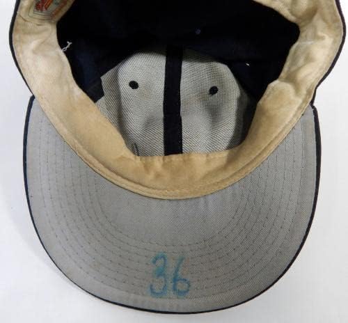 1991-92 סן פרנסיסקו ענקים גיל הרדיה 36 משמש כובע שחור 7.25 DP22759 - משחק כובעי MLB משומשים